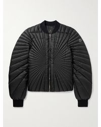 Rick Owens - Moncler Radiance Logo-appliquéd Quilted Shell Down Bomber Jacket - Lyst