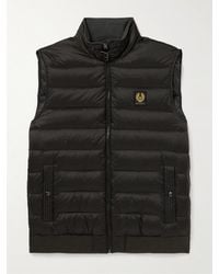 Belstaff - Circuit Logo-Appliquéd Padded Shell Down Gilet - Lyst