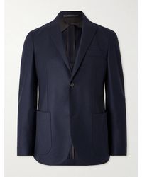 Incotex - Slim-Fit Wool-Blend Flannel Blazer - Lyst