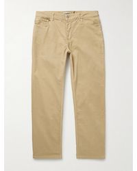 Officine Generale - James Slim-Fit Straight-Leg Cotton-Blend Corduroy Trousers - Lyst