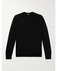 Zegna - Cashmere And Silk-blend Sweater - Lyst