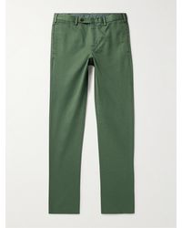 Sid Mashburn - Slim-fit Garment-dyed Cotton-twill Trousers - Lyst