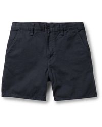 Nudie Jeans - Luke Straight-leg Organic Cotton-twill Shorts - Lyst