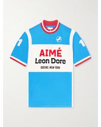 Aimé Leon Dore - Logo-Detailed Merino Wool Half-Zip T-Shirt - Lyst
