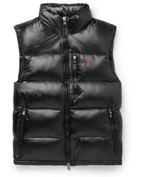 Polo Ralph Lauren - Logo-embroidered Quilted Recycled-nylon Down Gilet - Lyst