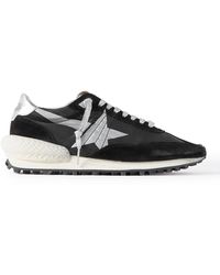 Golden Goose - Marathon Leather And Suede-Trimmed Nylon Sneakers - Lyst