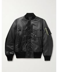 Sacai - Canvas-trimmed Padded Shell Bomber Jacket - Lyst