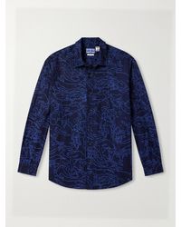 Blue Blue Japan - Cotton-Jacquard Shirt - Lyst