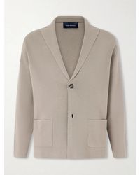 Thom Sweeney - Cotton Crepe Knitted Blazer - Lyst