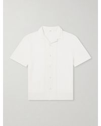 MR P. - Camp-Collar Linen And Organic Cotton-Blend Shirt - Lyst