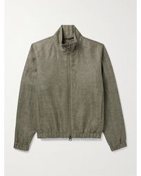 Loro Piana - Water-Resistant Linen Bomber Jacket - Lyst