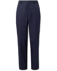 Loro Piana - Jarno Straight-Leg Wool And Cotton-Blend Twill Trousers - Lyst