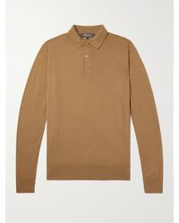 Loro Piana - Slim-fit Wish Virgin Wool Polo Shirt - Lyst