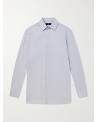 dunhill - Cotton And Cashmere-blend Shirt - Lyst