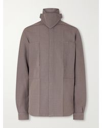 Rick Owens - Virgin Wool Drill Overshirt - Lyst
