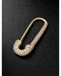 Anita Ko - Safety Pin 18-Karat Diamond Single Earring - Lyst