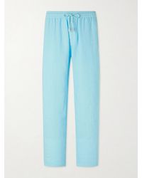 Vilebrequin - Pacha Straight-leg Linen Drawstring Trousers - Lyst