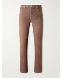 FRAME - Modern Straight-Leg Cotton-Blend Corduroy Trousers - Lyst