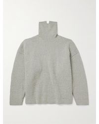 Fear Of God - Oversized Jacquard-knit Virgin Wool-blend Rollneck Sweater - Lyst