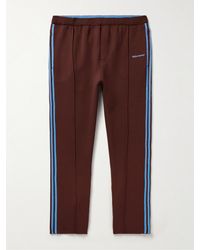 adidas Originals - Wales Bonner Slim-fit Straight-leg Striped Recycled Knitted Sweatpants - Lyst