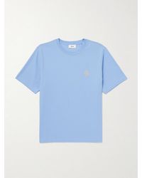 NN07 - Jett 30026 Logo-Embroidered Organic Cotton-Jersey T-Shirt - Lyst