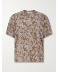 Satisfy - Embellished Logo-Appliquéd Space-O Mesh T-Shirt - Lyst