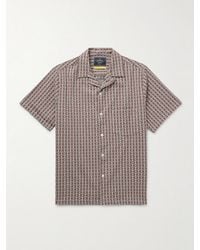 Portuguese Flannel - Convertible-collar Cotton-blend Jacquard Shirt - Lyst