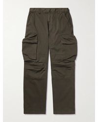 Moncler - Wide-Leg Stretch-Cotton Cargo Trousers - Lyst