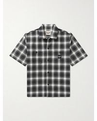 GALLERY DEPT. - Playground Logo-Appliquéd Checked Wool And Cotton-Blend Shirt - Lyst