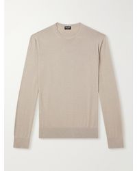 ZEGNA - Cashmere And Silk-blend Sweater - Lyst