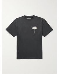 Palm Angels - T-shirt in jersey di cotone con logo The Palm - Lyst