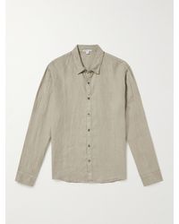 James Perse - Garment-dyed Linen-canvas Shirt - Lyst