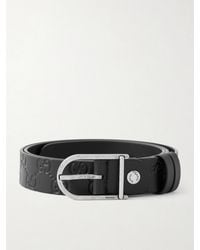 Gucci - 3Cm Reversible Logo-Debossed Leather Belt - Lyst