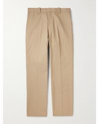 SAINT Mxxxxxx - Straight-Leg Pleated Cotton-Canvas Trousers - Lyst