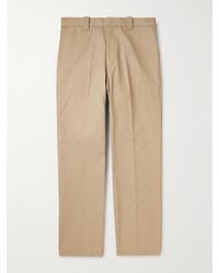 SAINT Mxxxxxx - Straight-leg Pleated Cotton-canvas Trousers - Lyst