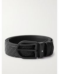 Montblanc - 3.5cm Logo-embossed Leather Belt - Lyst