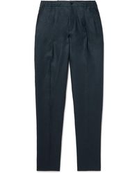 Rubinacci - Straight-Leg Linen Trousers - Lyst