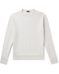 Zegna - Wool And Cashmere-blend Sweater - Lyst