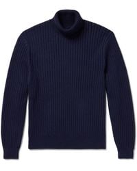Aimé Leon Dore - Ribbed Merino Wool And Cotton-Blend Rollneck Sweater - Lyst