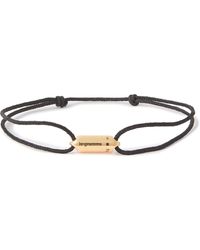Le Gramme - 3g Cord And 18-karat Gold Bracelet - Lyst
