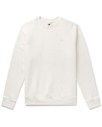 Nike - Sportswear Club Logo-embroidered Cotton-blend Tech Fleece Sweatshirt - Lyst