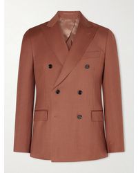 Lardini - Iconic Double-breasted Virgin Wool Suit Jacket - Lyst