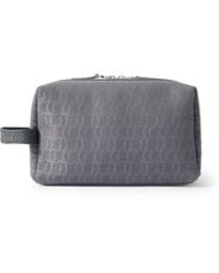 Christian Louboutin - Zip N Flap Leather-trimmed Logo-jacquard Canvas Pouch - Lyst