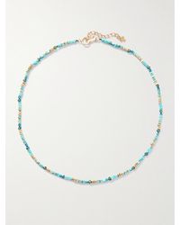 Peyote Bird - Collana Con Finitura Oro, Turchese E Apatite - Lyst