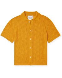 A Kind Of Guise - Kadri Open-knit Linen And Tm Lyocell-blend Shirt - Lyst