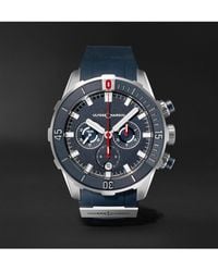 Ulysse Nardin - Diver Automatic Chronograph 44Mm Titanium And Rubber Watch, Ref. No. 1503-170-3/93 - Lyst