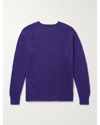 Drake's - Brushed-Wool Sweater - Lyst