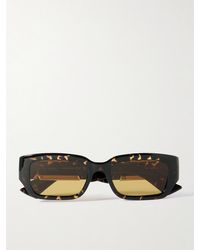 Bottega Veneta - Dash Rectangular-Frame Acetate Sunglasses - Lyst