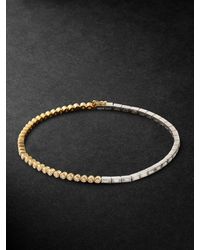 Yvonne Léon - White And Yellow Gold Diamond Bracelet - Lyst