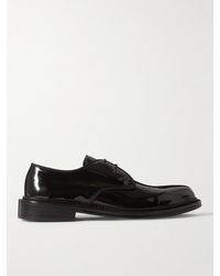 MR P. - Grosgrain-Trimmed Patent-Leather Derby Shoes - Lyst